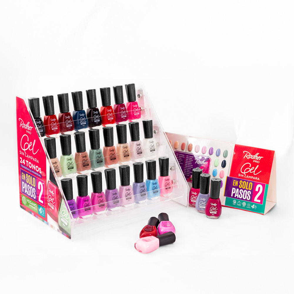 KIT EXHIBIDOR GEL SIN LÁMPARA (SKU PK 2509-1)